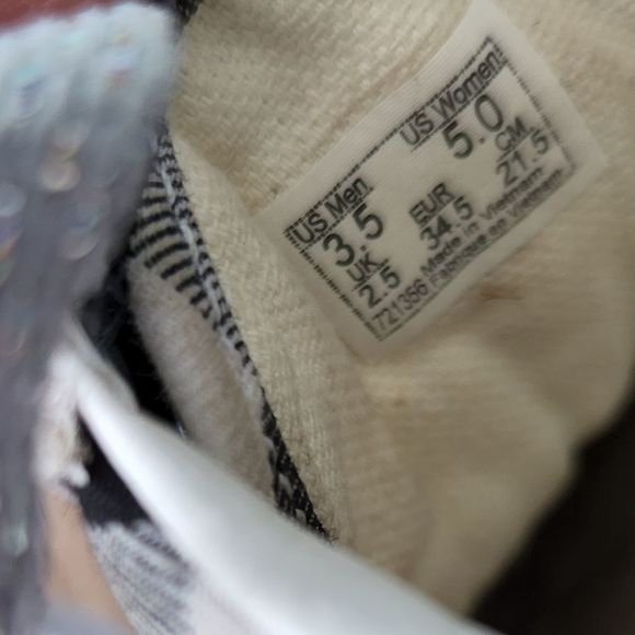 Vans Old Skool black Gingham sneakers size 5, used - Picture 8 of 9